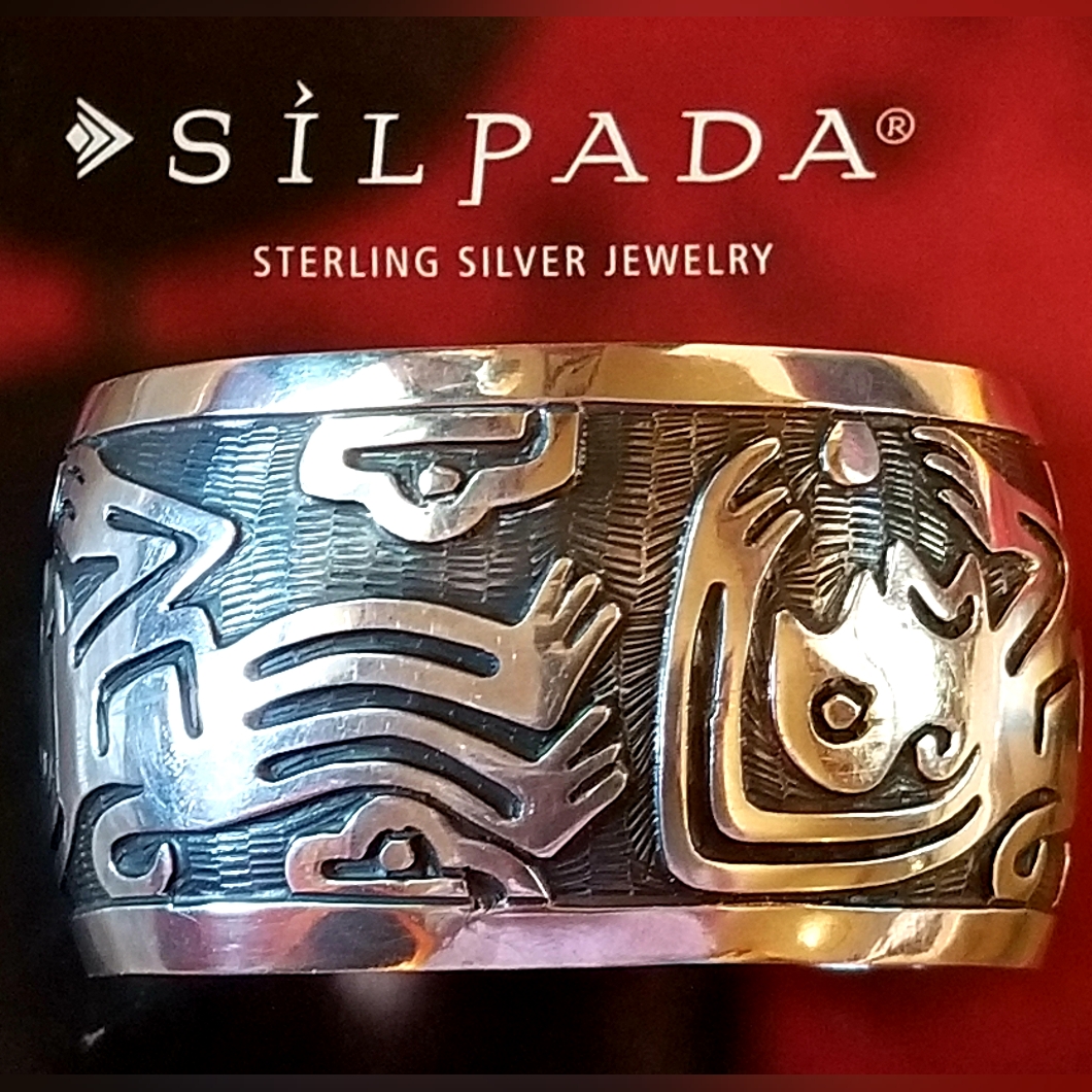 Very Rare Silpada Sterling Silver Cuff Bracelet